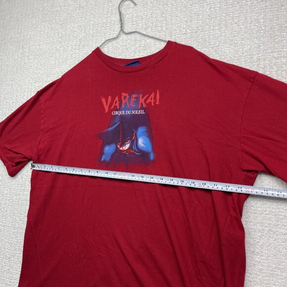 Cirque Du Soleil T Shirt Varekai Size 2XL Red Circus Circus Graphic Tee - Picture 9 of 16